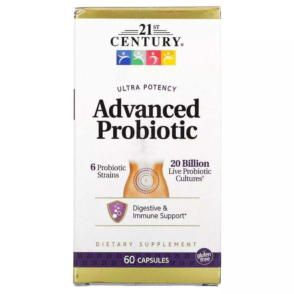 21st Century Ultra Potency Advanced Probiotic, 60 Capsules