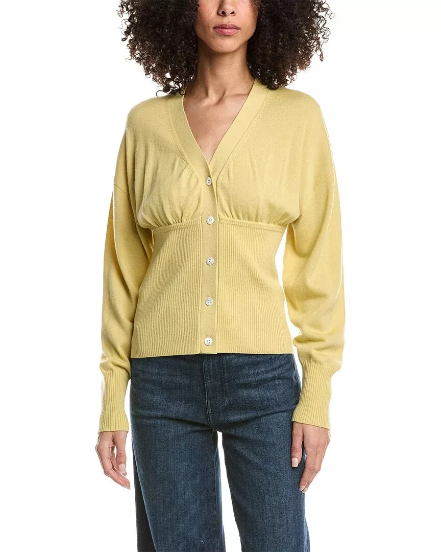 3.1 Phillip Lim Ruffle Seamed Wool-Blend Cardigan