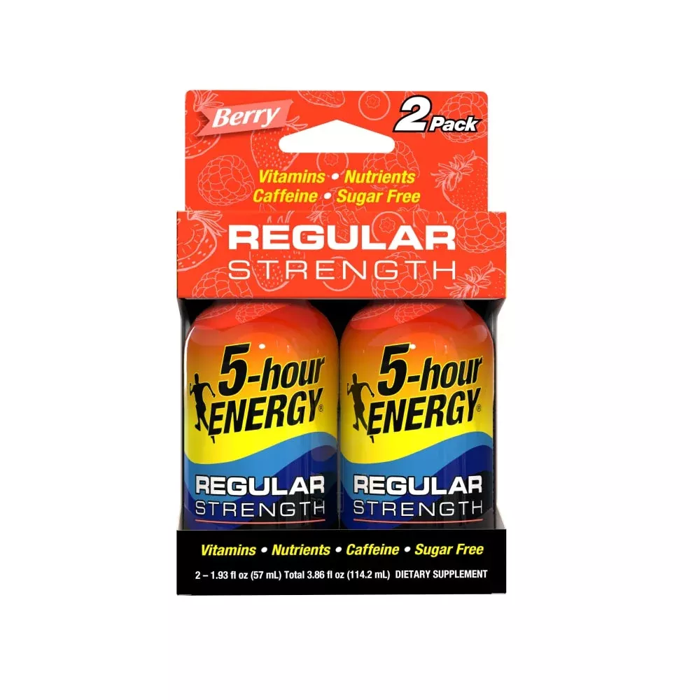 5-Hour Energy Regular Strength Berry 2 Pack Shot