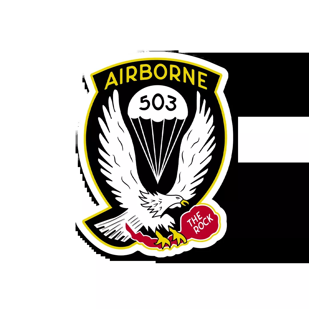 503rd The Rock Airborne Classic Sticker
