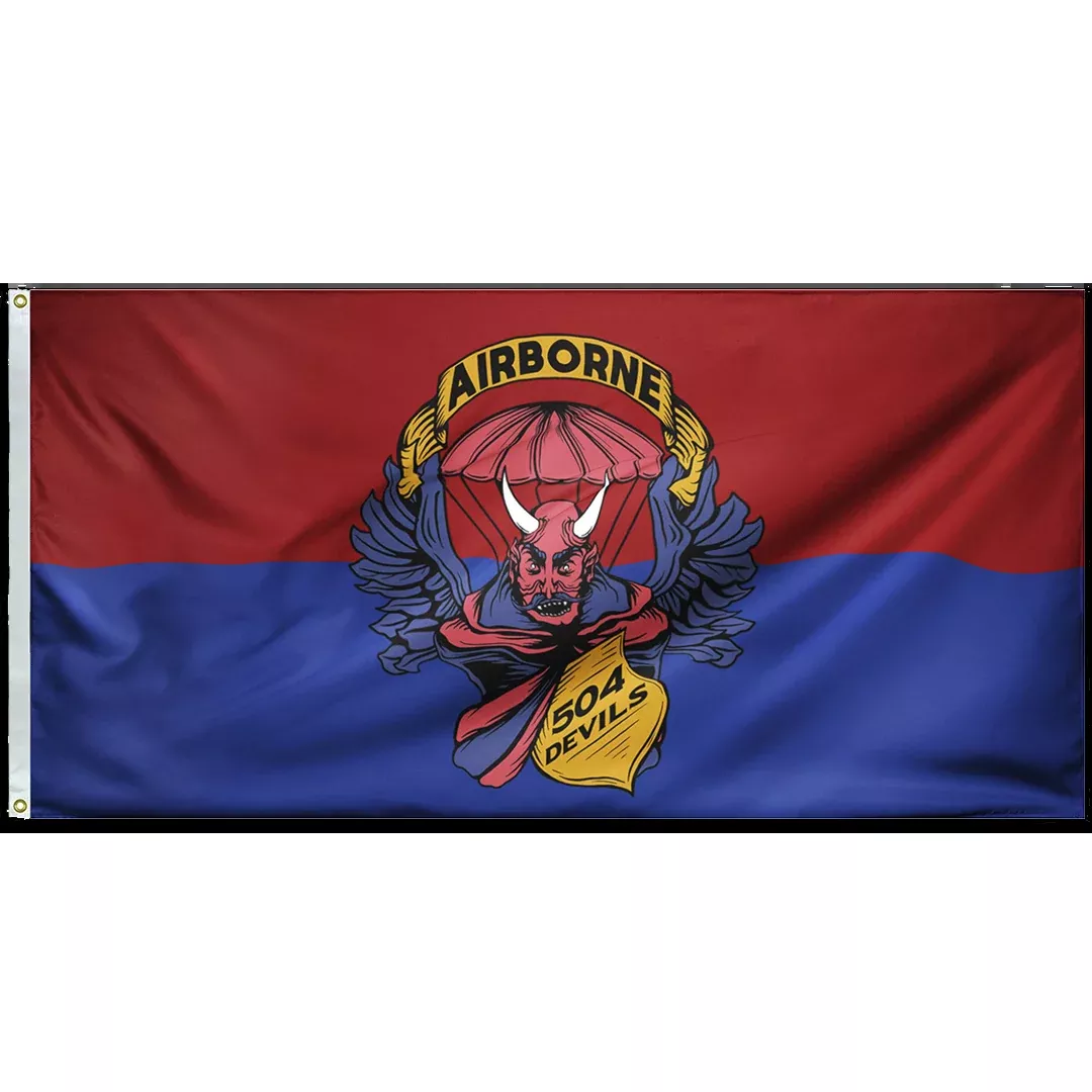 504 Devils Remastered Double-Sided Flag