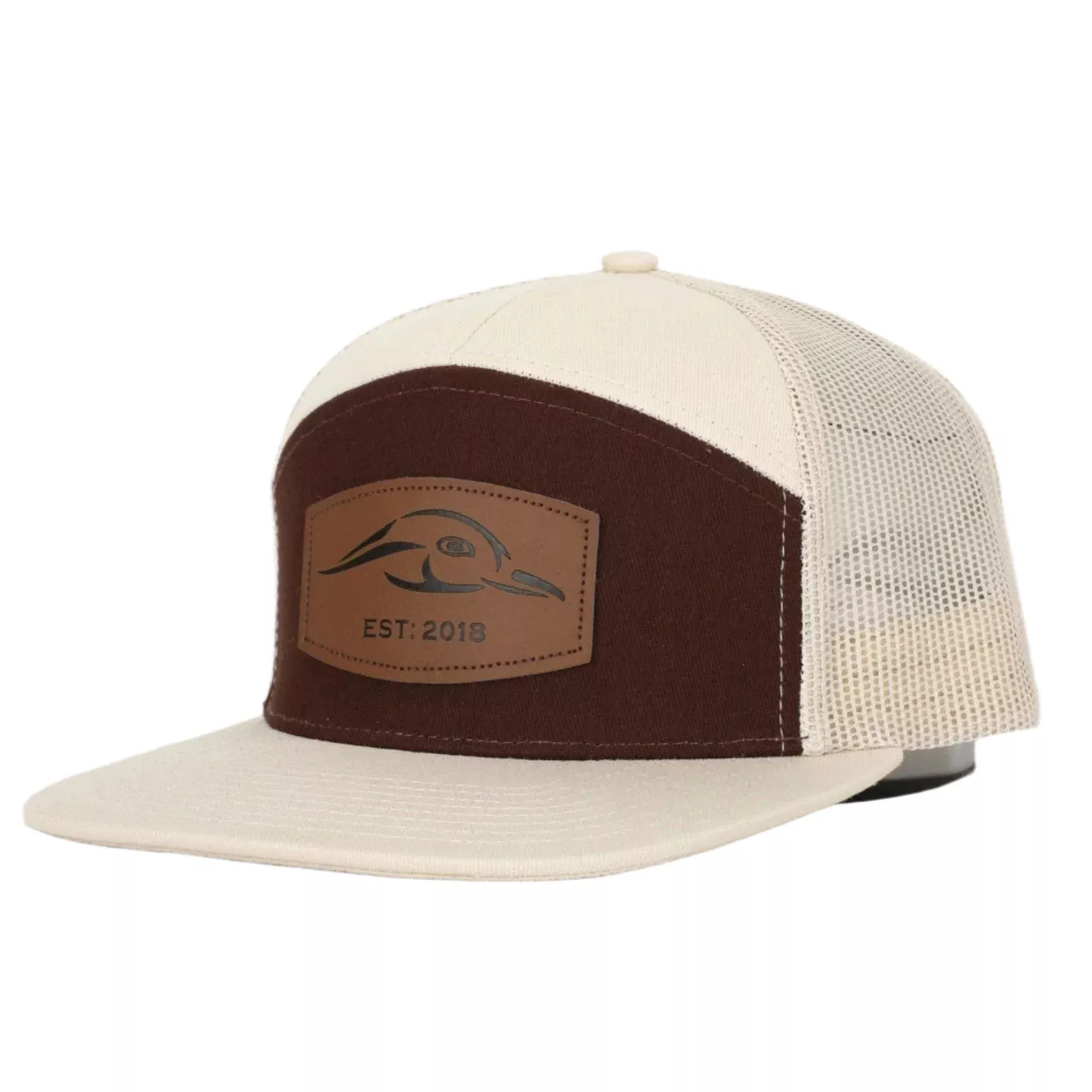 AF Waterfowl Leather Patch 7 Panel Hat