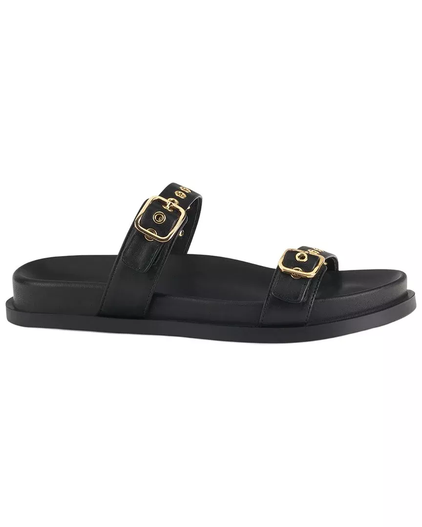 Agl Cristina Ring Leather Slides