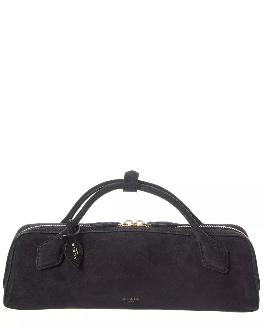 Alaïa Le Teckel Suede Clutch