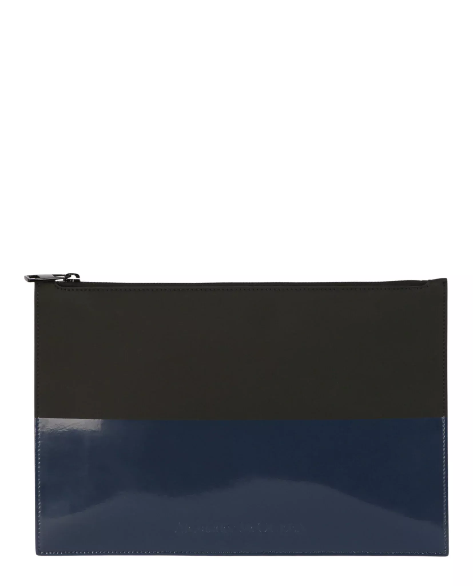 Alexander McQueen Mens Logo Flat Zip Pouch