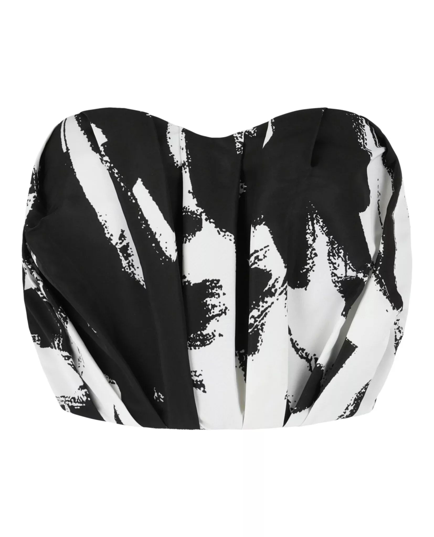 Alexander McQueen Womens Graffiti Bustier Top