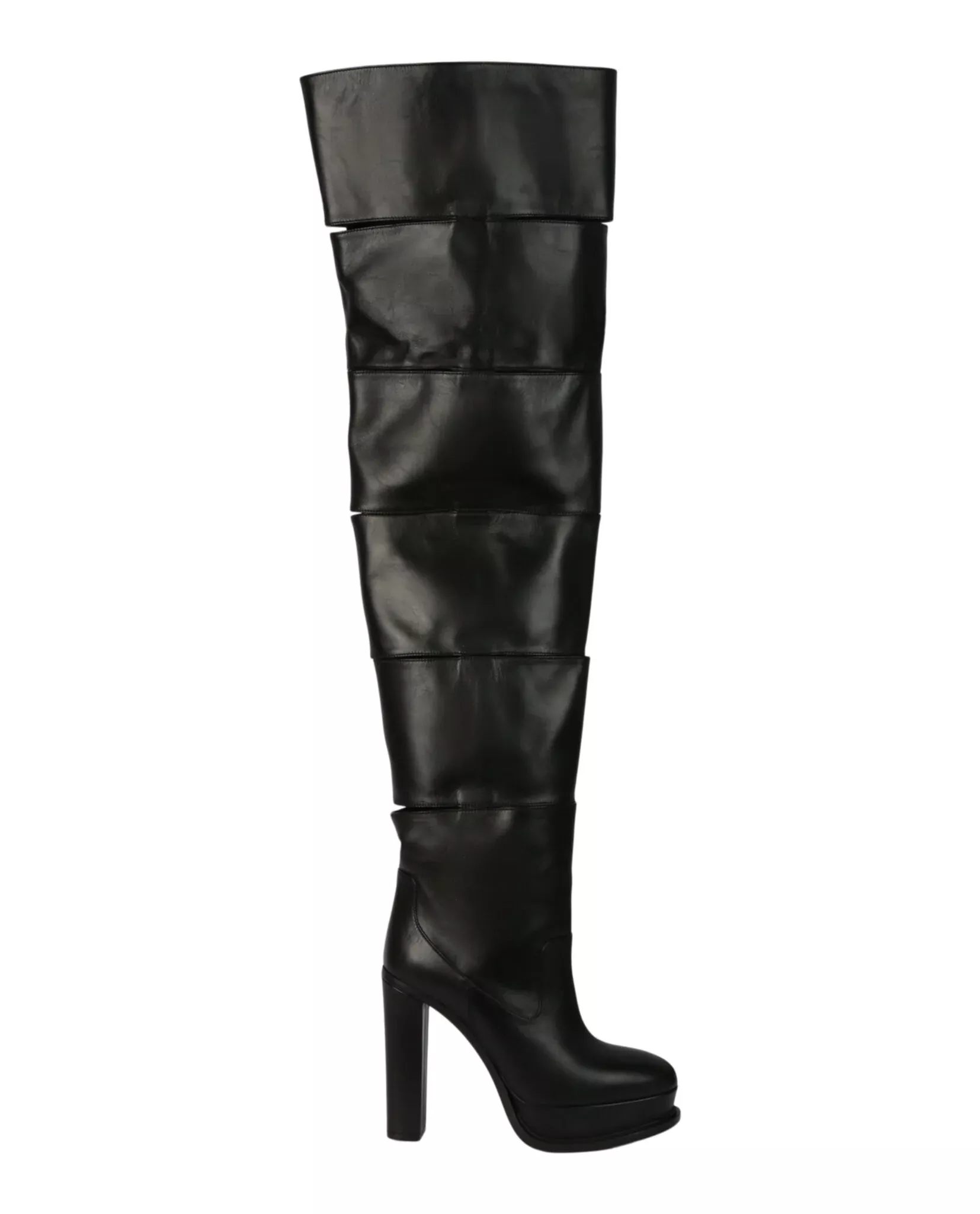 Alexander McQueen Womens Slash Over-The-Knee Boots