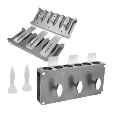 ALUMINUM REUSABLE SUPPOSITORY MOLD | 6-CAVITY RECTAL DEVICE