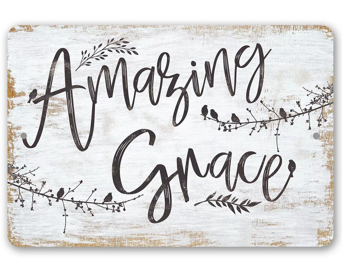 Amazing Grace - Metal Sign