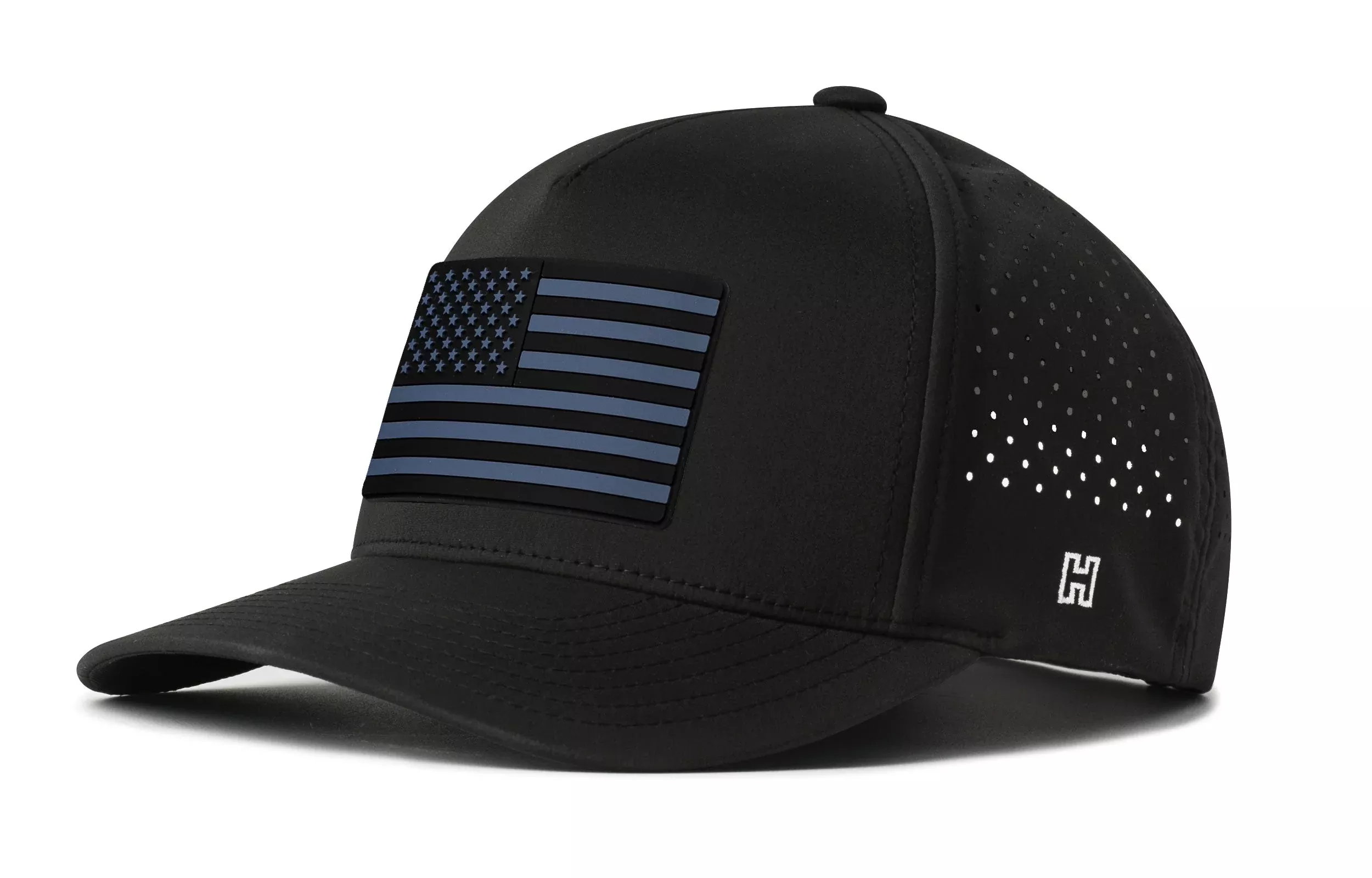 American Flag Performance 5-Panel Hat|Tactical USA Flexfit Snapback