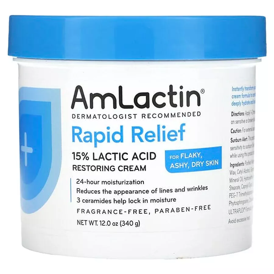 AmLactin Rapid Relief Moisturizing Cream - 12 Oz