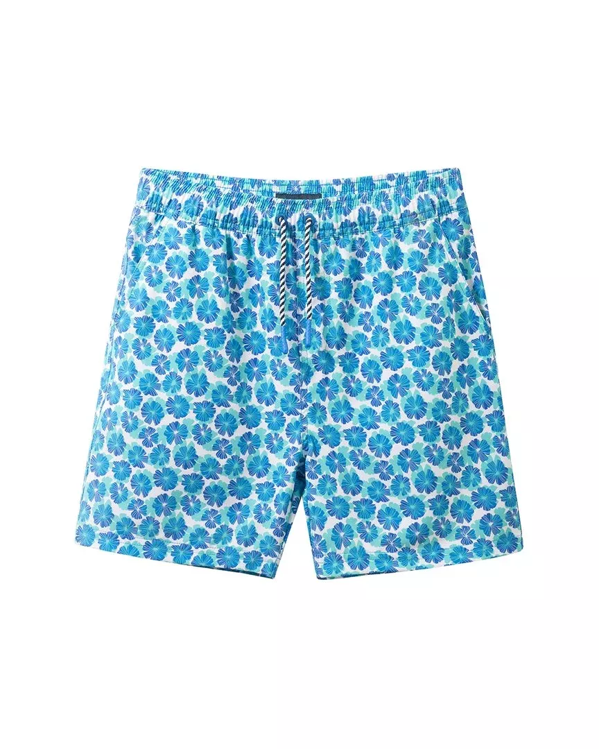 Andy & Evan Blue Floral Swim Trunk