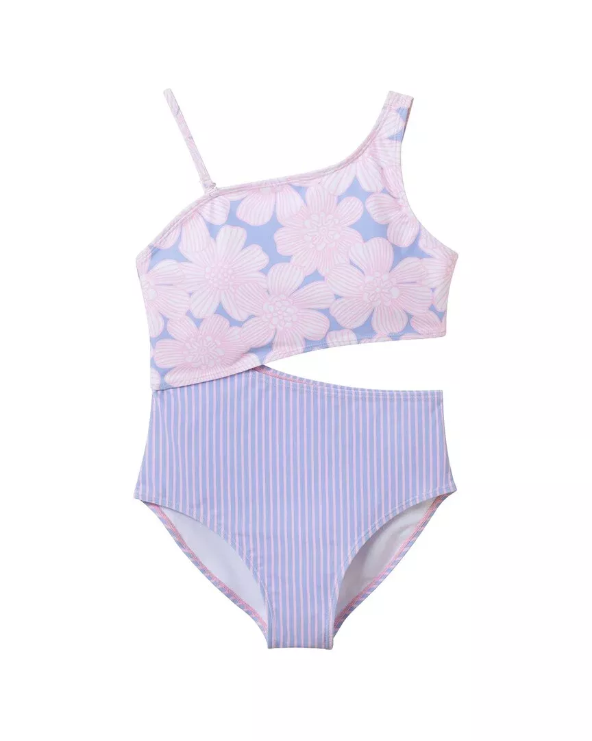 Andy & Evan Floral Stripe One-Piece