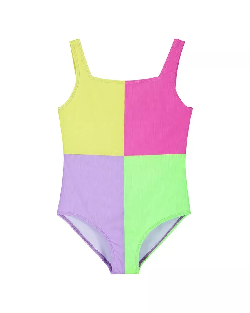 Andy & Evan Rib Colorblock One-Piece