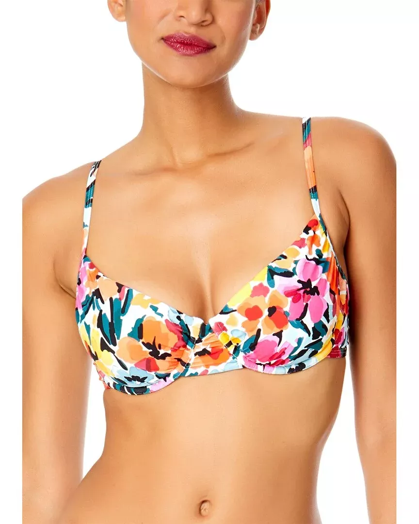 Anne Cole Shirred Underwire Top