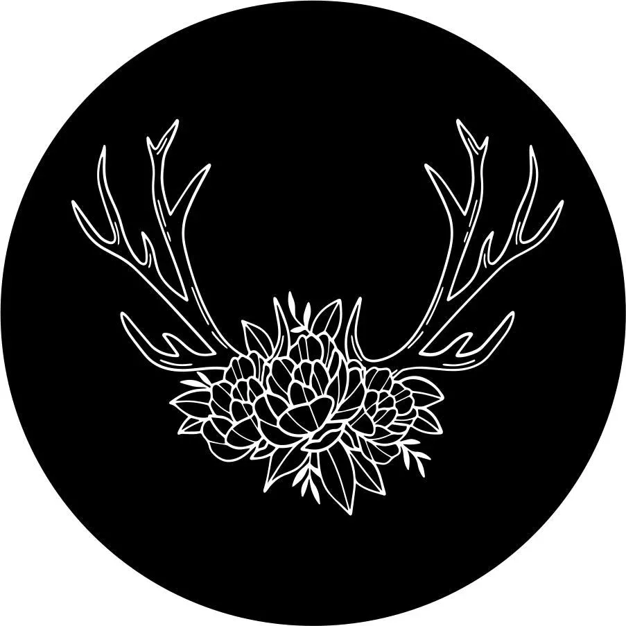 Antlers with Flowers