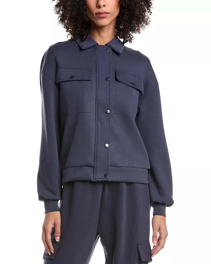 Ariella Ponte Full Snap Zipper Sweatshirt