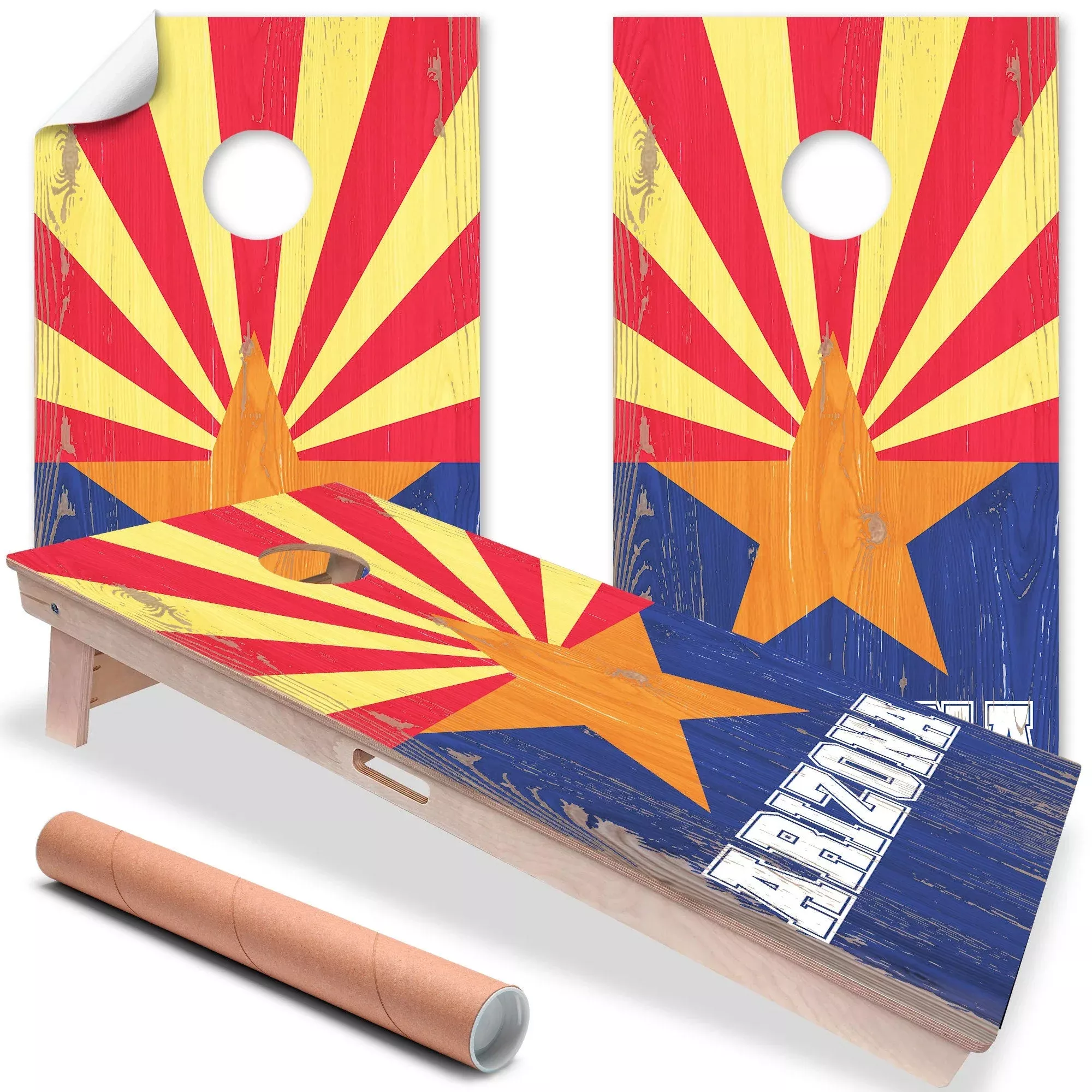 Arizona State Flag - Cornhole Board Wrap - Set of 2