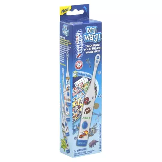 Arm & Hammer Kid's Spinbrush My Way! Soft Powered Toothbrush