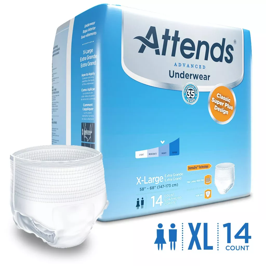 Attends Advanced Underwear, Heavy Absorbency