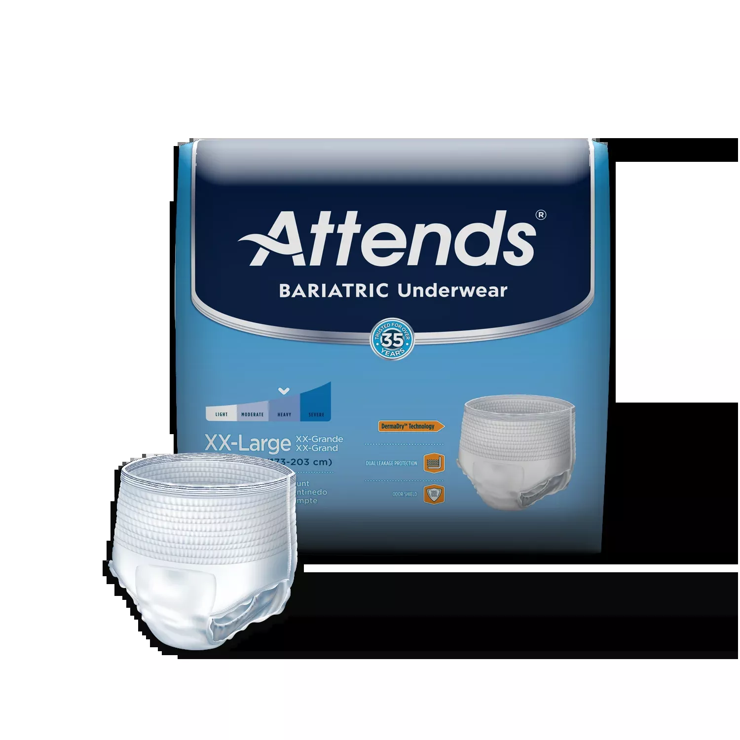 Attends Bariatric Underwear, Heavy Absorbency