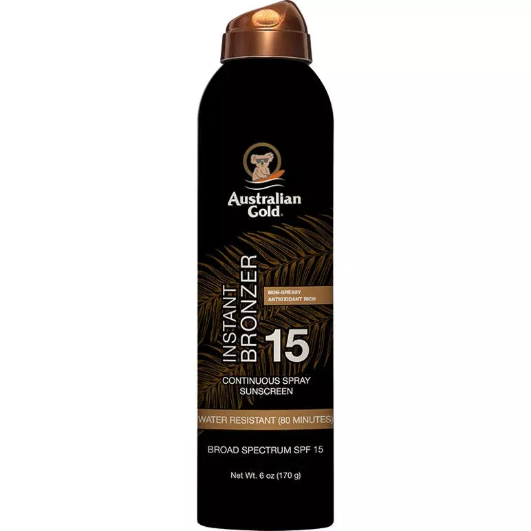 Australian Gold SPF 15 Continuous Spray Bronzer 6 Oz