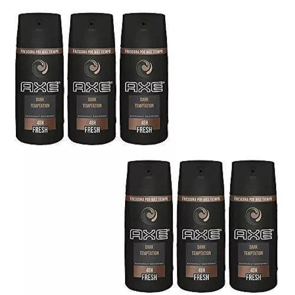 Axe Dark Temptation Body Spray Deodorant For Men, 4 Oz