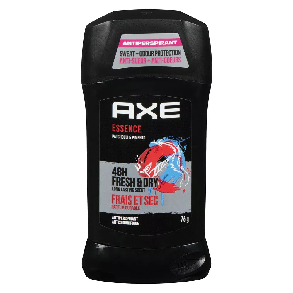 AXE Deodorant Stick for Men, Invisible Solid Essence, 48-Hour Freshness, 2.7 oz