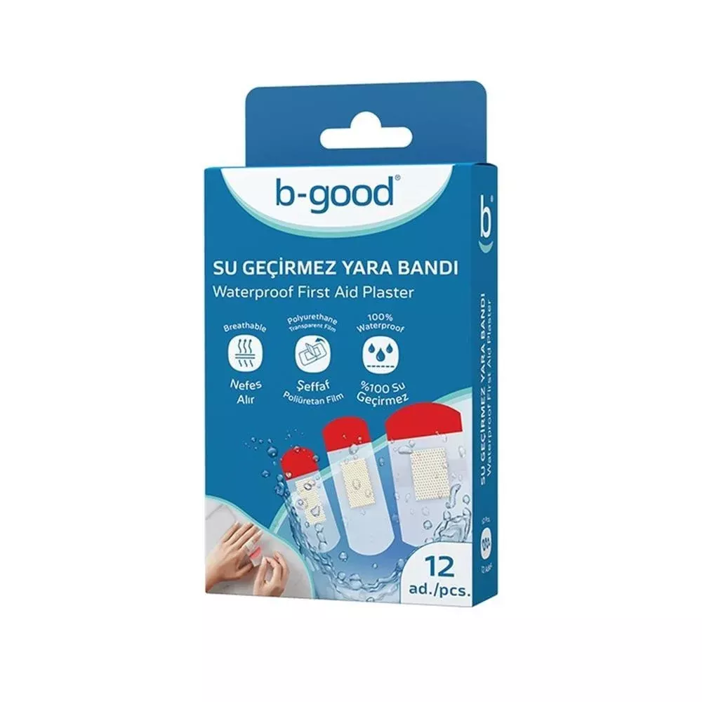 B-good Waterproof Bandages - 12 Count