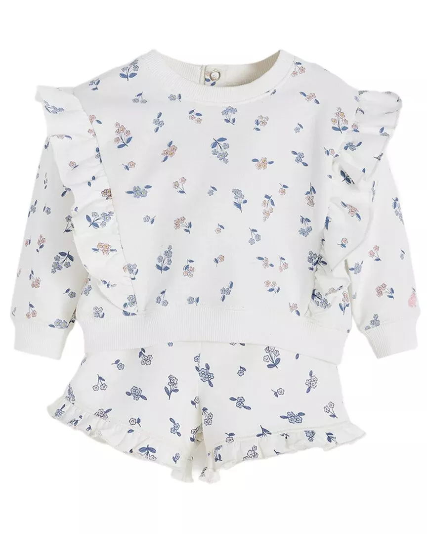 Babycottons 2Pc Printed Sweatshirt & Jogger