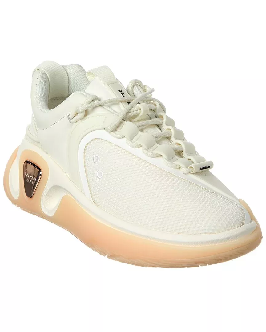 Balmain Runner Leather & Mesh Sneaker