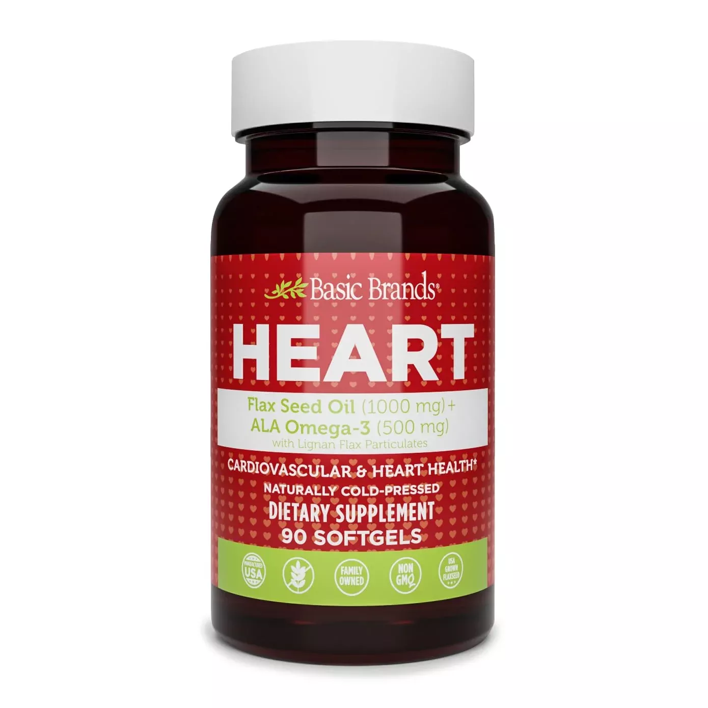 Basic Organics Flax Seed Oil Softgels