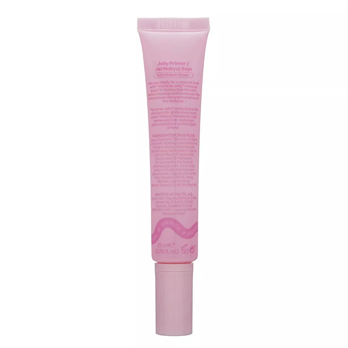 Beaulis Fun You're So Jelly Makeup Base 620 Pinkish Sheer - Long Lasting, Hydrating, and Easy to Apply