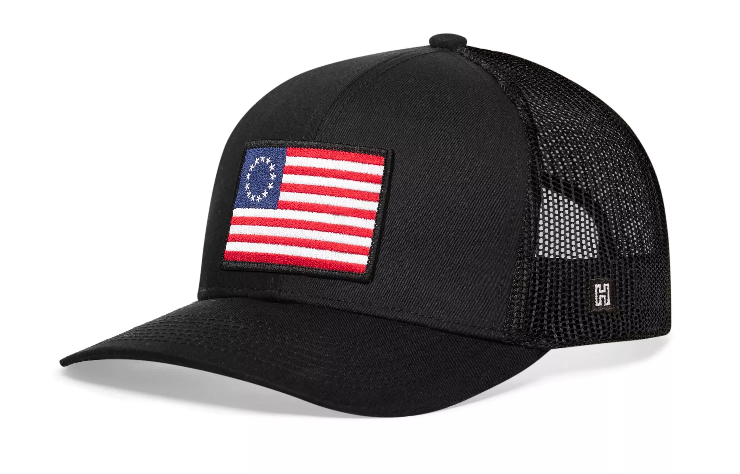 Betsy Ross Flag Trucker Hat|USA Snapback
