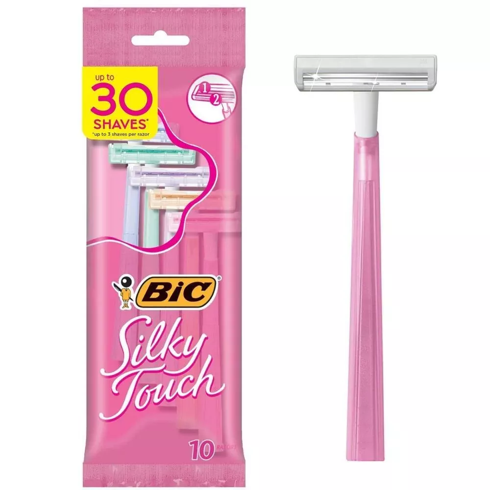 BiC Silky Touch Disposable Razor, 10 EA