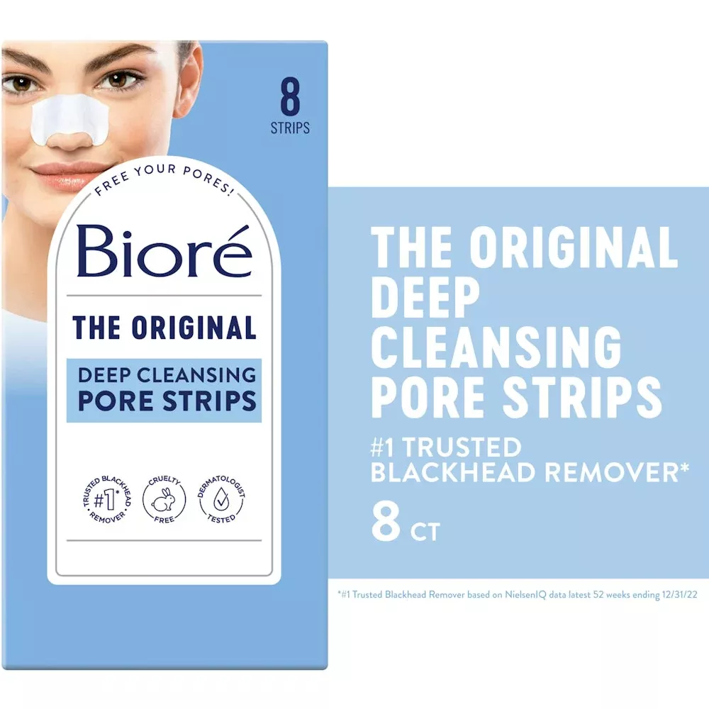 Bioré Deep Cleansing Pore Strips – Instant Blackhead Removal (Nose)