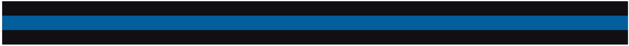 BLACK & BLUE TRIPLE STRIPE REFLECTIVE HELMET TRIM