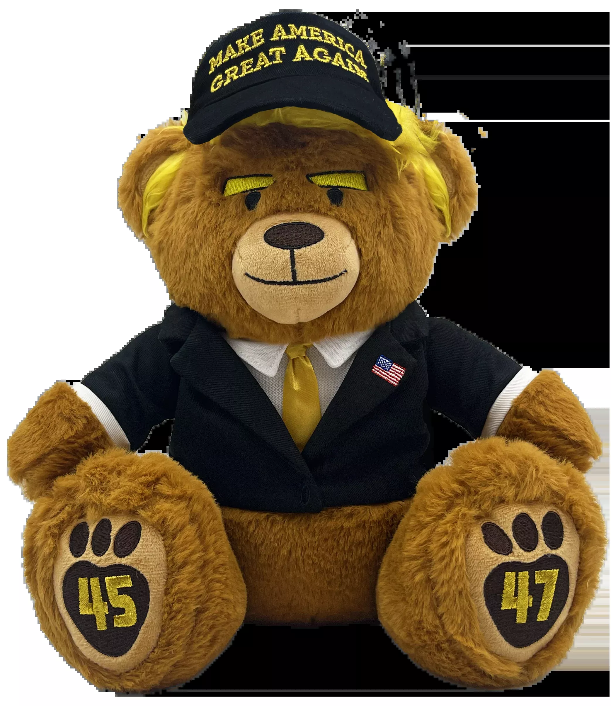 Black & Gold MAGA Bear
