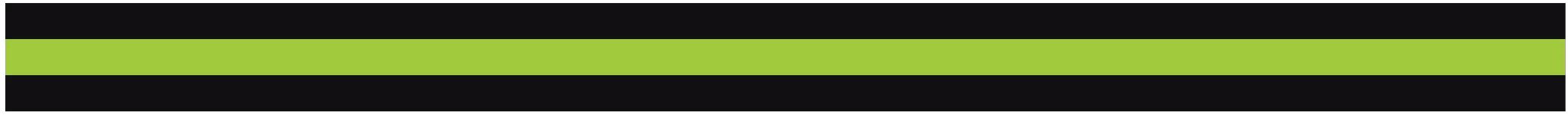 BLACK & GREEN TRIPLE STRIPE REFLECTIVE HELMET TRIM