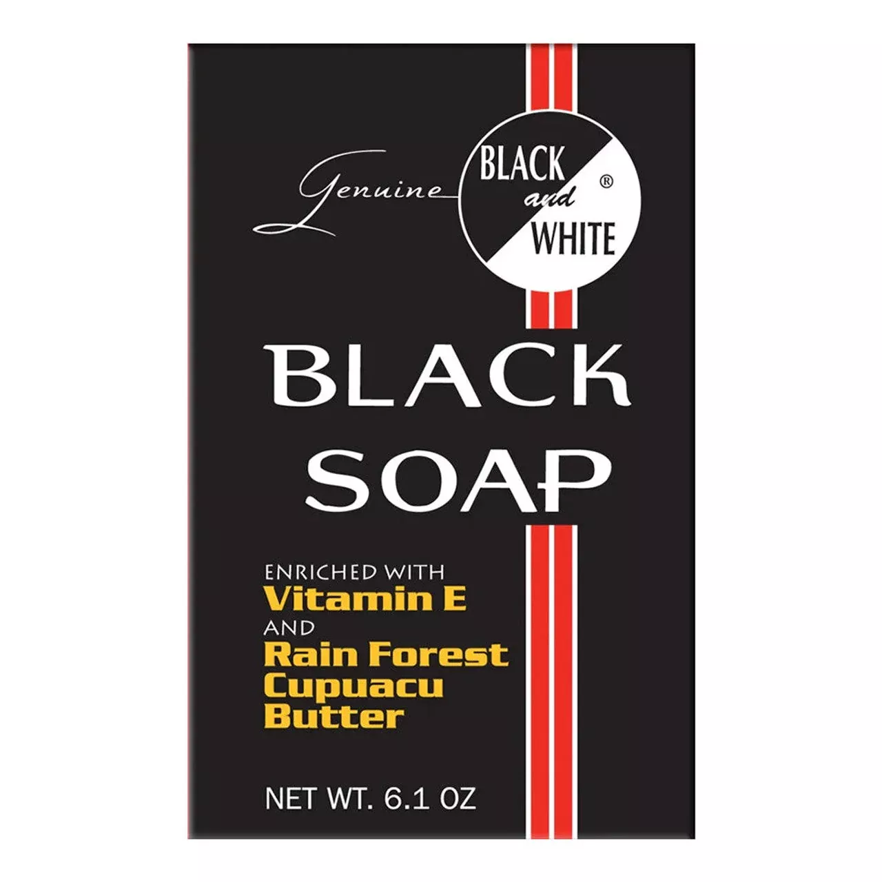 Black and White SkinCare Soap 6.10 Oz
