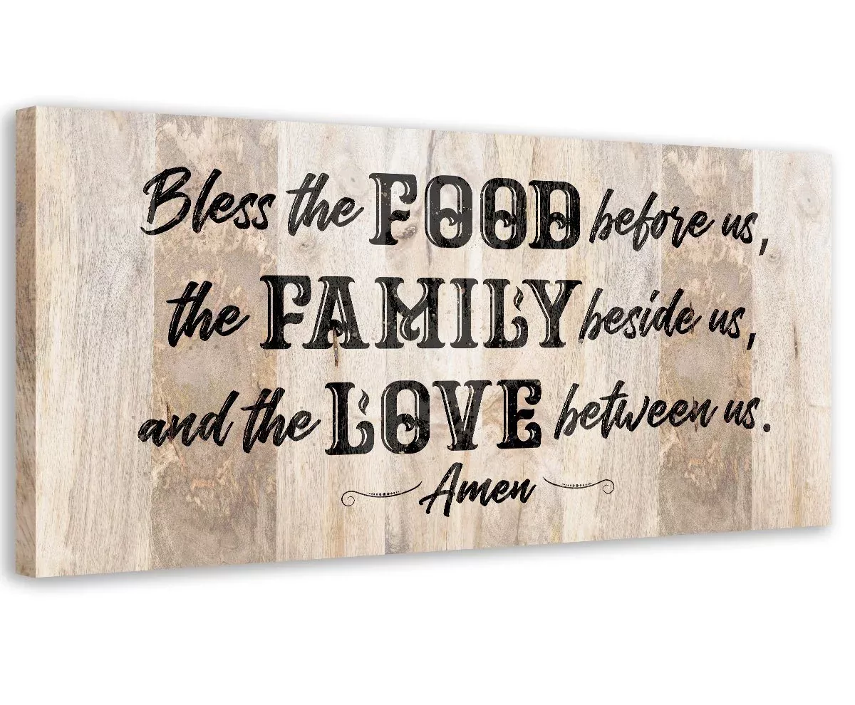 Bless The Food Before Us 2 - Canvas