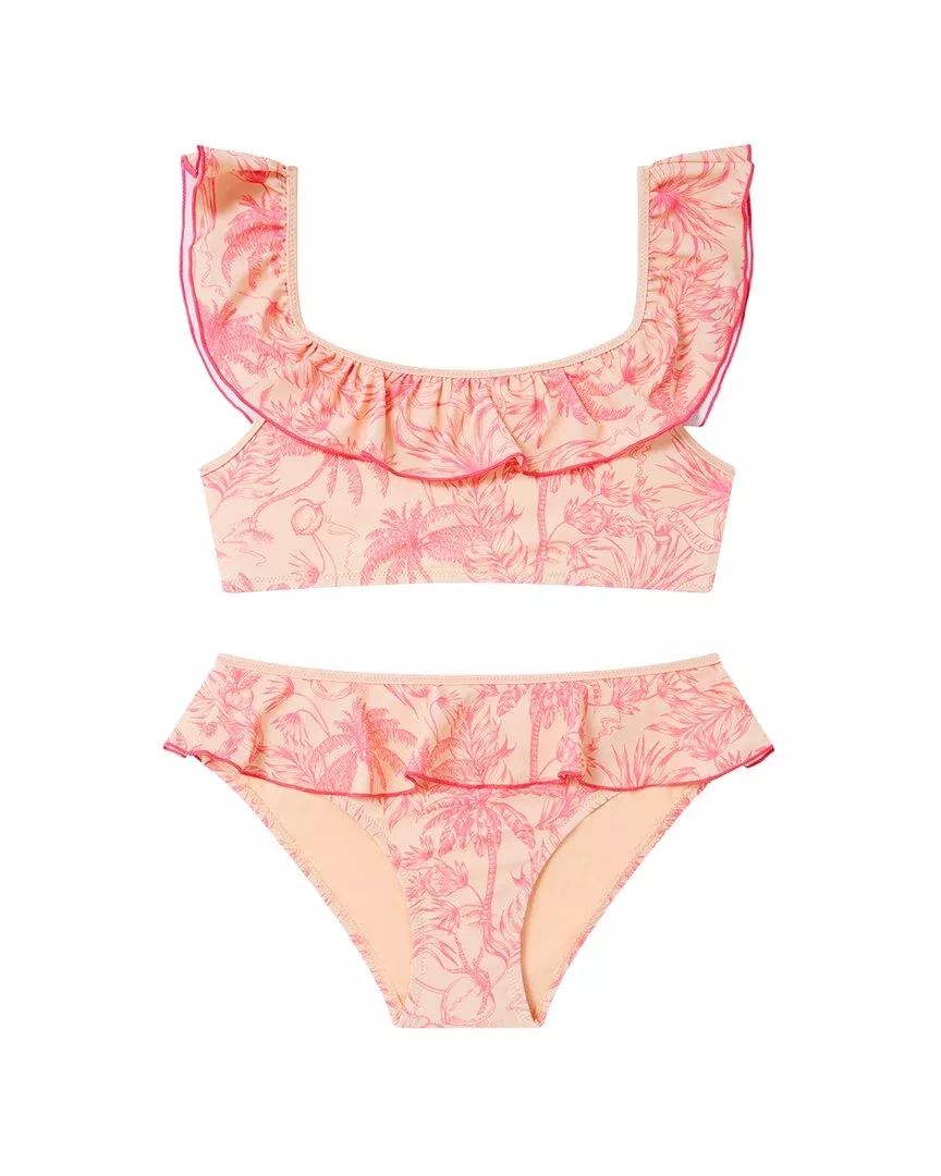 Boardies Peach Please Ruffles Bikini