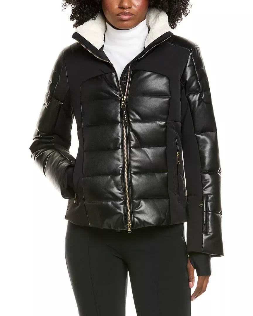 Bogner Ilana Leather Down Coat