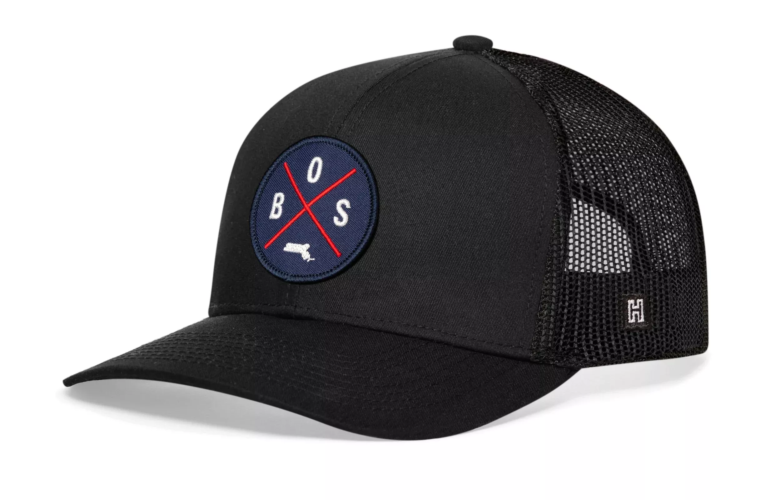 Boston Trucker Hat|Navy-Red BOS X Snapback