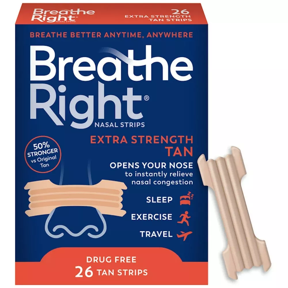 Breathe Right Extra Strength Tan Nasal Strips