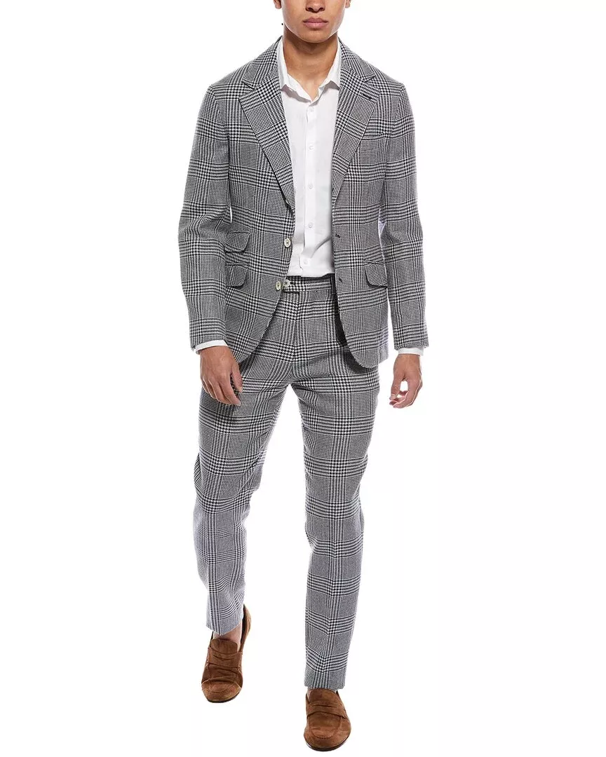 Brunello Cucinelli 2Pc Linen, Silk, & Wool-Blend Suit