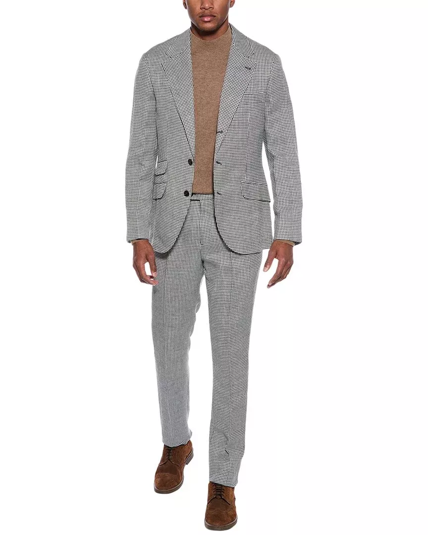 Brunello Cucinelli 2Pc Wool, Linen, & Silk-Blend Suit