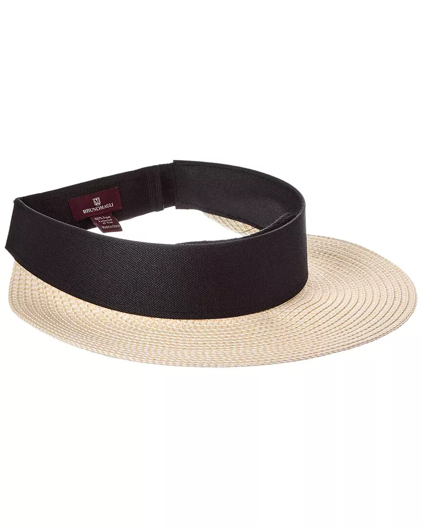 Bruno Magli Adjustable Straw Visor