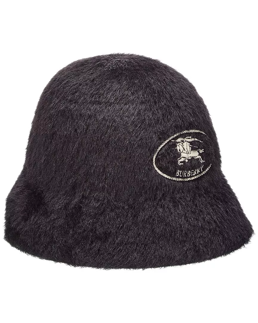 Burberry Knight Stamp Wool-Blend Bucket Hat