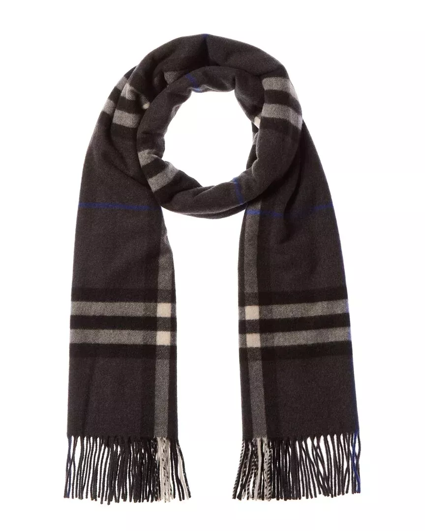 Burberry Wide Check Cashmere Scarf
